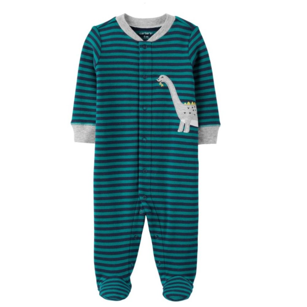NEW! Carter's Dinosaur Snap-Up Cotton Sleep & Play